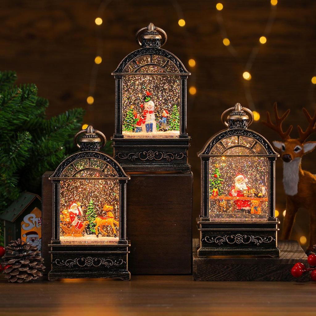 Creative Christmas Window Lights with Music Box - Luminous Night Light Decorations & Gifts