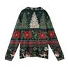 Men's Casual Christmas Print Button Long Sleeve Shirt