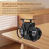 Desk Clock Bicycle Shape Flip Vintage Decor Clock for Desk Clock Flip Down Clock Novelty Desk Clock (Black)