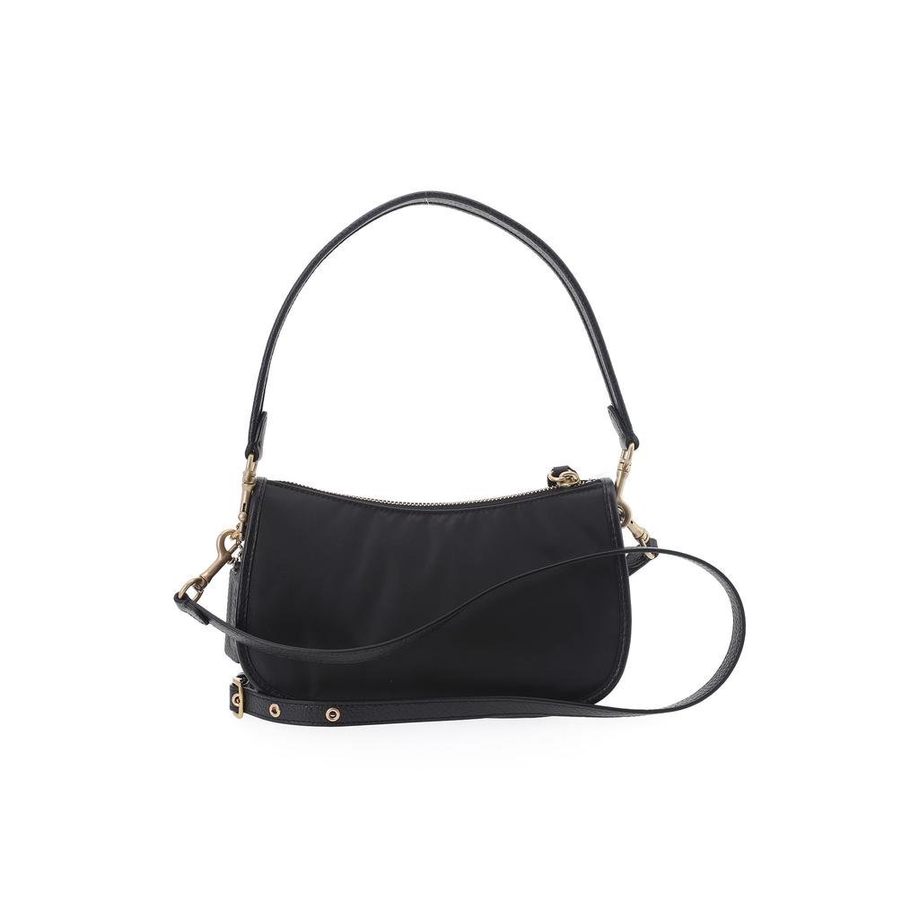 Coach C1982 Lora Crossbody Bag Crossgrain Leather Black C1982-B4BK