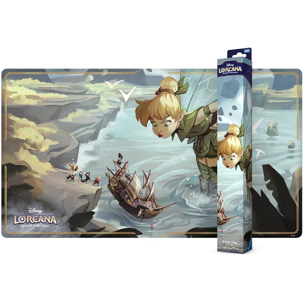 Takara Tomy Disney Lorcana TCG Official Playmat Tinker Bell Large Fairy Design