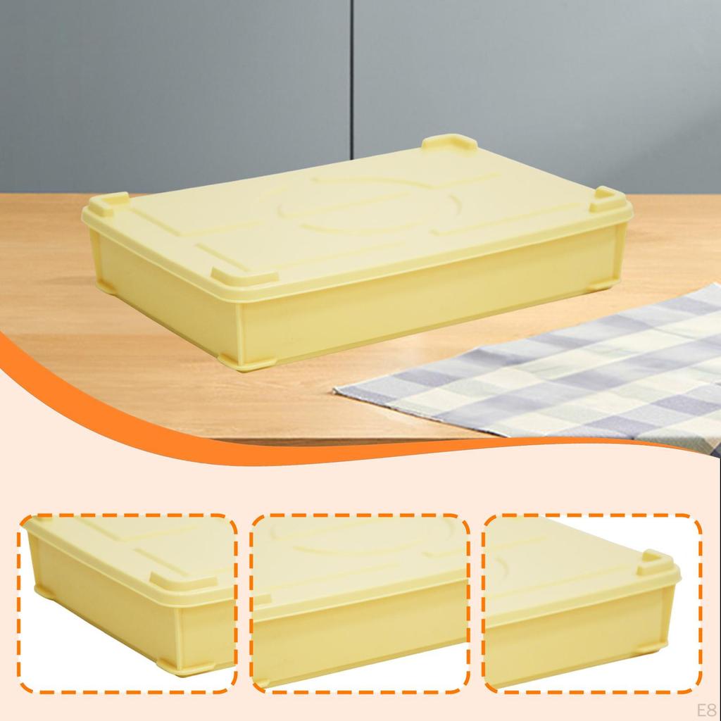 Fermentation Box for Storing Ingredients, Organizing Pizza , Bread, Stackable Container with Lid,