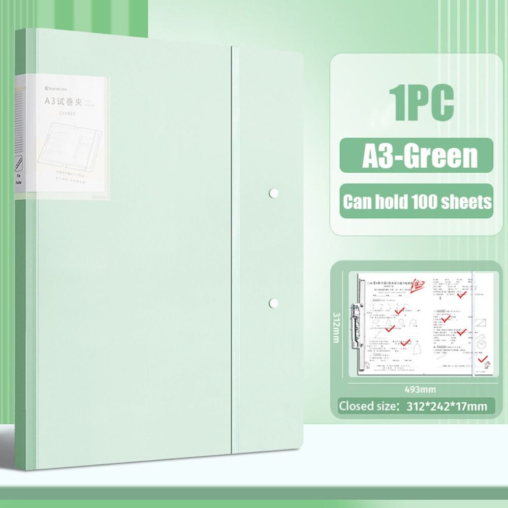 Strap Test Paper Collection Book Multifunction Classification Organizer Durable Clipboard  Student