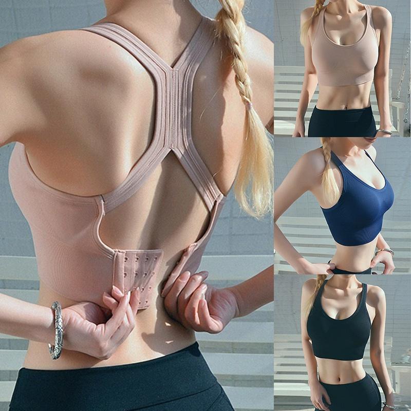 

женщины Мода Случайный Тонкий Урожай Топ Bralette Удобная спортивная одежда Sleeveless Racerback Вест Тренажерный зал FitnessTank Top Yoga Bra Plus Размер