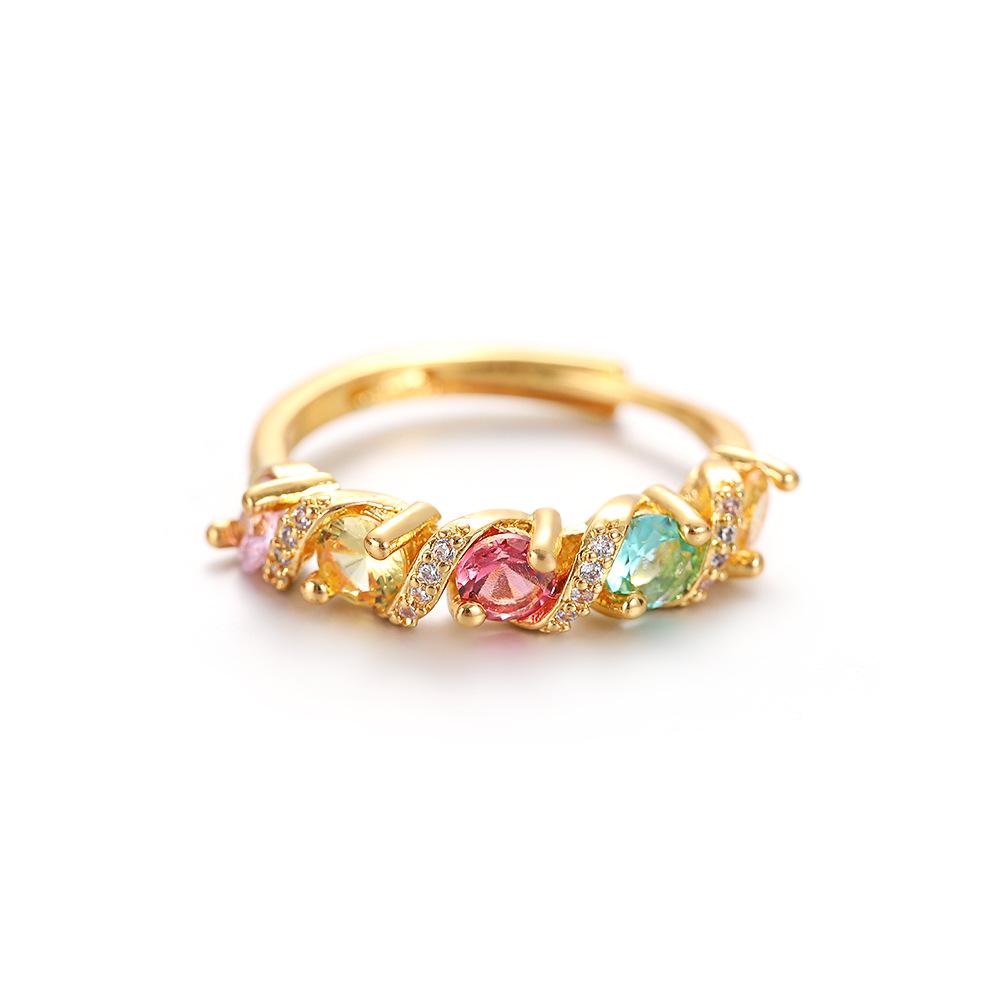 

Винтажное кольцо Palace, новый продукт, радужное, персонализированное, модное, для женщин Opening adjustable разноцветный