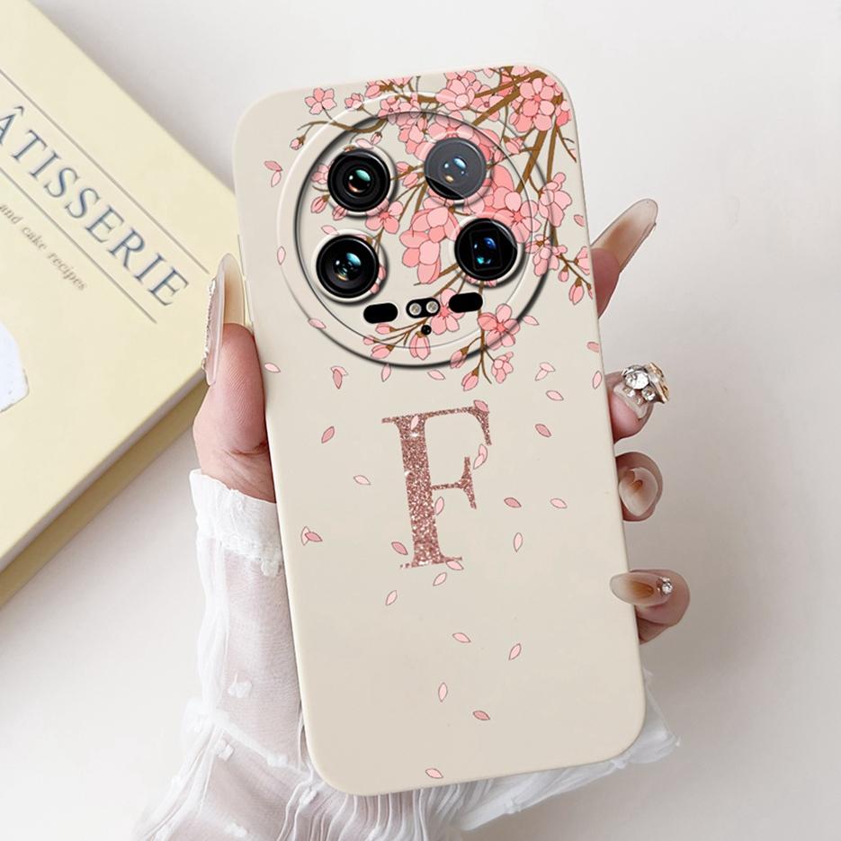 For Xiaomi 14 Ultra Case Mi 13 Ultra Cute Couple Letters Cover Soft TPU Phone Case For Xiaomi Mi 14 Ultra 13Ultra 14Ultra Bumper