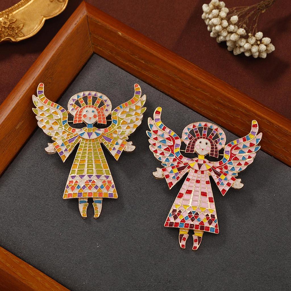 Enamel Brooch Pin Unique Cute Gift Colorful Breastpin for Scarves Shawl Bags Orange