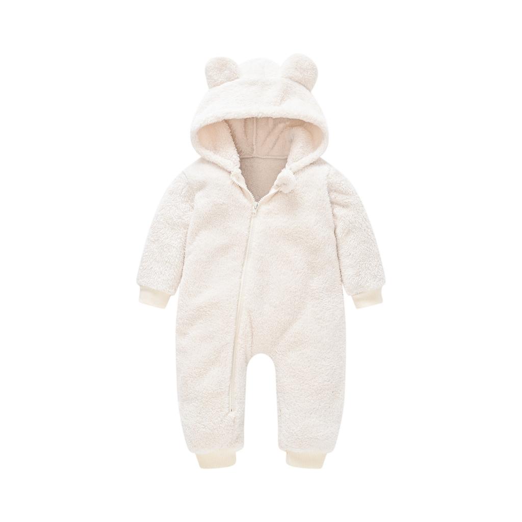 Kids' Hooded Romper - Winter Ears Outfit One-Piece