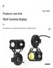 High-Intensity LED Motorcycle Spotlight with Four-Color Devil Eye and Strobe for Electric Vehicles - Adjustable High/Low Beam