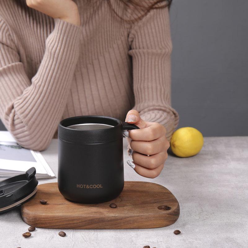 Stainless Steel Insulated Coffee Mug with Handle for Men and Women