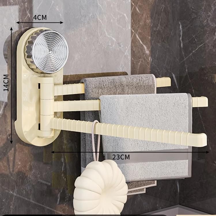 

Присоска Кухонные салфетки Без отверстий Бытовой Многофункциональный Ярусный Настенный Вращающийся Полка Cream 1pc