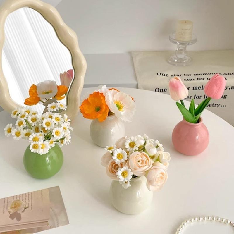Ins Style Decorative Ornament Office Desktop Home Room Decoration Bedroom Living Room TV Cabinet Small Vase