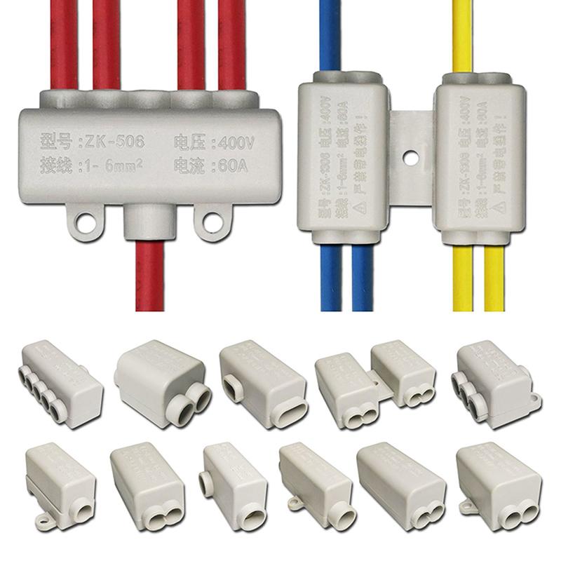High Power Splitter Quick Wire Connector Terminal Block Electrical Cable Junction Box Zk-306 Zk-506 Zk-T06 Zk-T16 Connectors