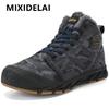 Men Waterproof Ankle Boots Winter Warm Plush Snow Boots Men Outdoor Sneakers Work Boots Male Rubber Winter Men's Boots Big Size