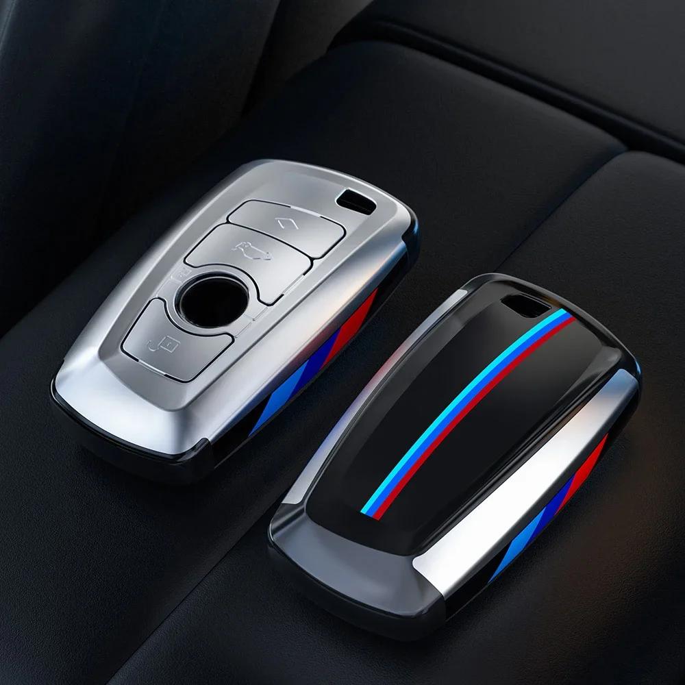

Hot 2025 Carbon Fibre Car Key Case Fob Cover Shell For BMW F30 F20 F10 F18 F22 F01 X3 X4 F06 F02 M3 M5 Auto Styling Keychain Acc