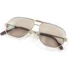 Great Sunglasses Trinity Two Bridges Silver Mens Used