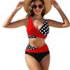 New Bikini European and American Women's Swimsuit Sexy Gathering Explosion Split Swimsuit