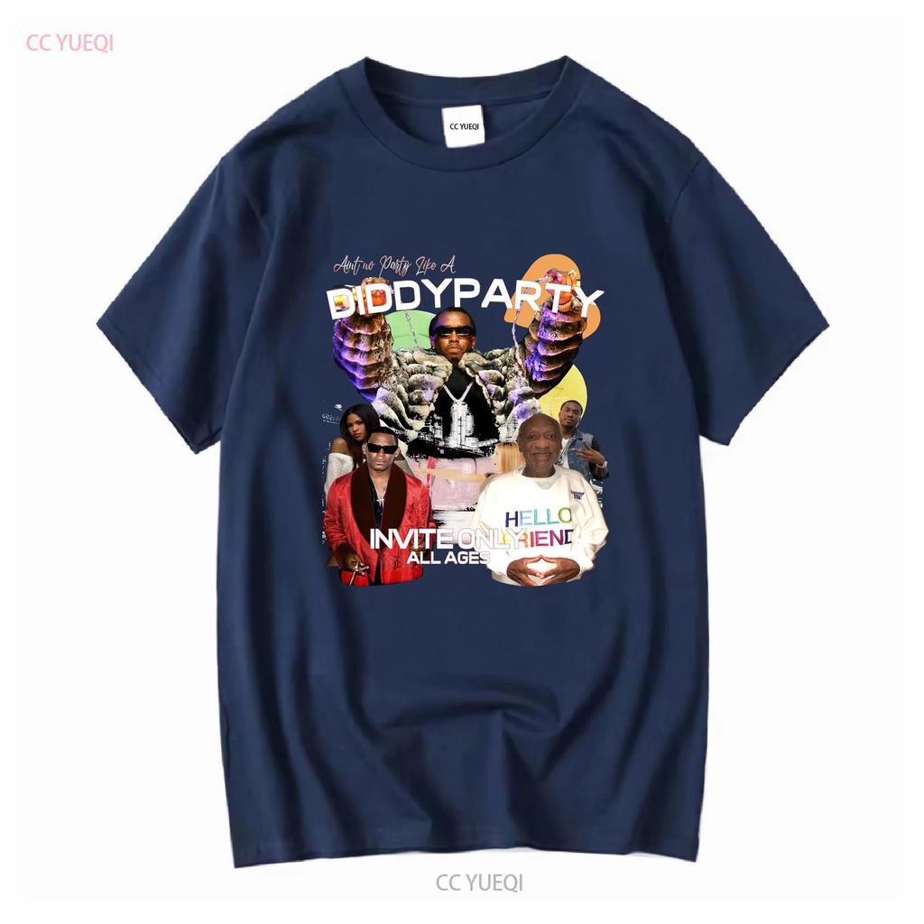 Aint No Party Like A Diddy T Shirt Retro Vintage Y2k Aesthetic vintage Washed Stylish graphic Stretched Versatile Slightly