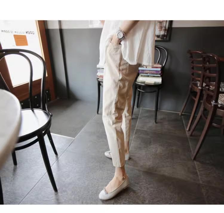 Maternity Skinny Wide-Leg Pants – Spring/Summer 2025 Casual Base Layer