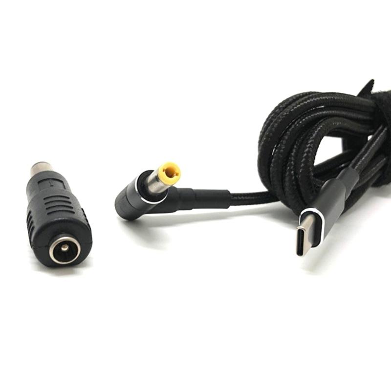 100W Universal Laptop Power Adapter Connector Charging Cable Cord USB-C Type-C Notebook Chargers Jack Converter