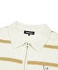 Mark Gonzales Angel Stripe Polo Knit Cardigan - Ivory
