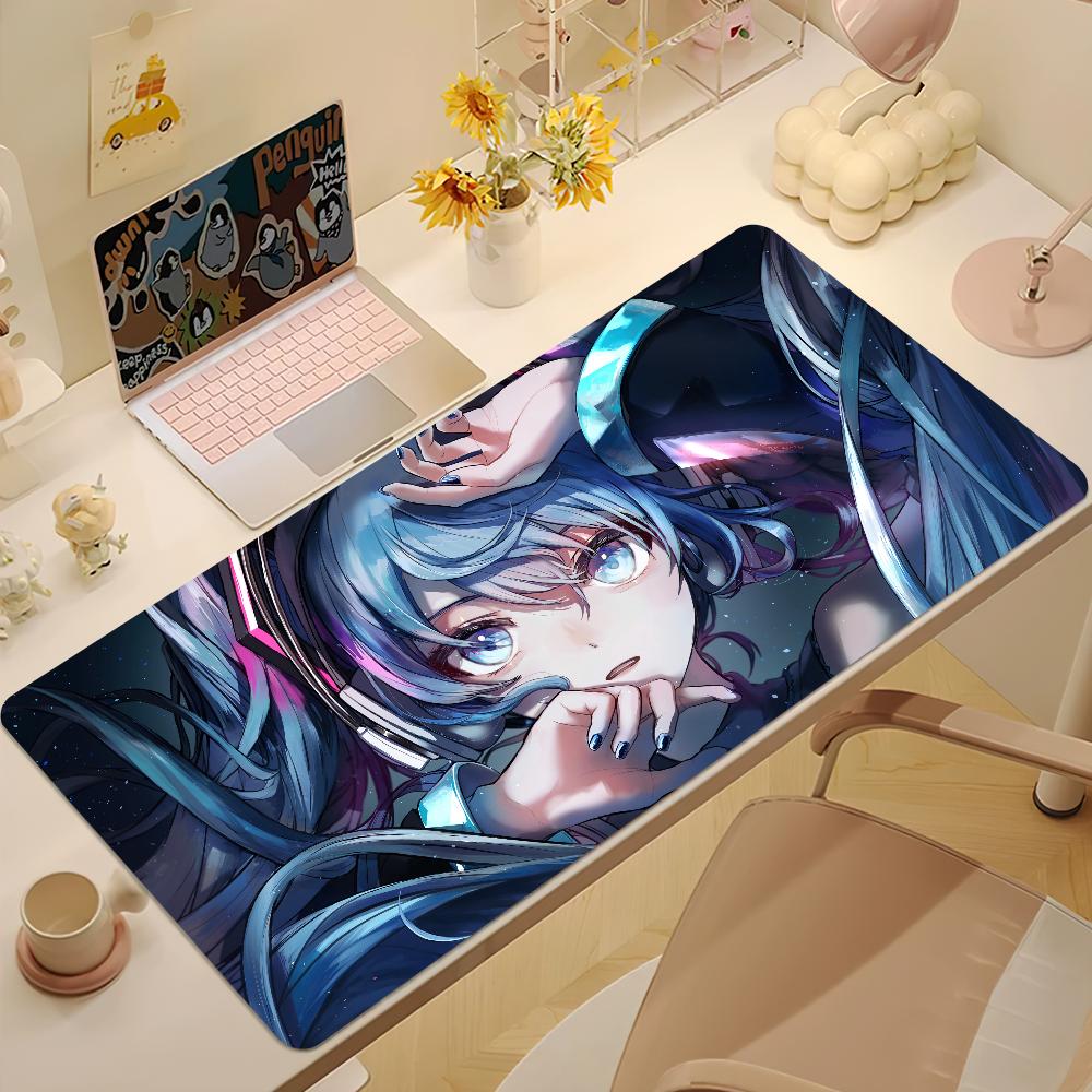 Virtual Japanese MMiku Kawaii Cute Mouse Pad NonSlip Thickened Mousepad Large Writing Lockedge Office Student Gaming Cushion