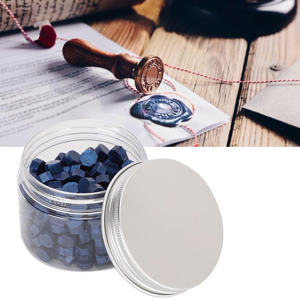 200Pcs Sealing Wax Octagon Seal Pearlescent Suit Bottle Packing for Envelopes Documents Wedding