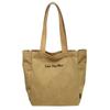 Unisex Tote Bag Literary Style Niche Letter Shoulder Bag Korean Leisure Student Class Portable Canvas