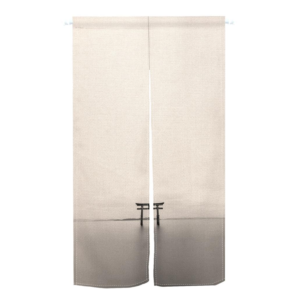 Japanese Style Noren Door Curtains Mountain Izakaya Dining Room Partition Linen Doorway Curtain Kitchen Entrance Half Curtain