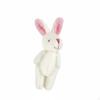 Mini Jointed Hare Plush Toy, Soft Animal Keychain, DIY Accessory, Random Color Offwhite Brushed