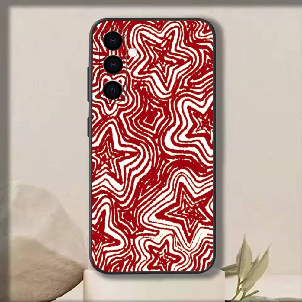 Minimalist Red Star   Phone Case For Samsung Galaxy A73,A72,A71,A70,A53,A52,A51,Others Soft Black Cover
