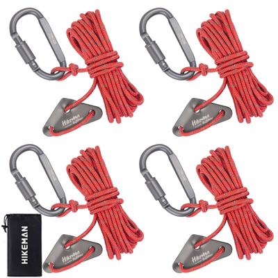 Tent with Tarp Guy Reflective Flexible Set of Camping Storage Load Storage Bag Included Rope, Paracord, Carabiner, Adjustable, Rope, Line, Guyline,