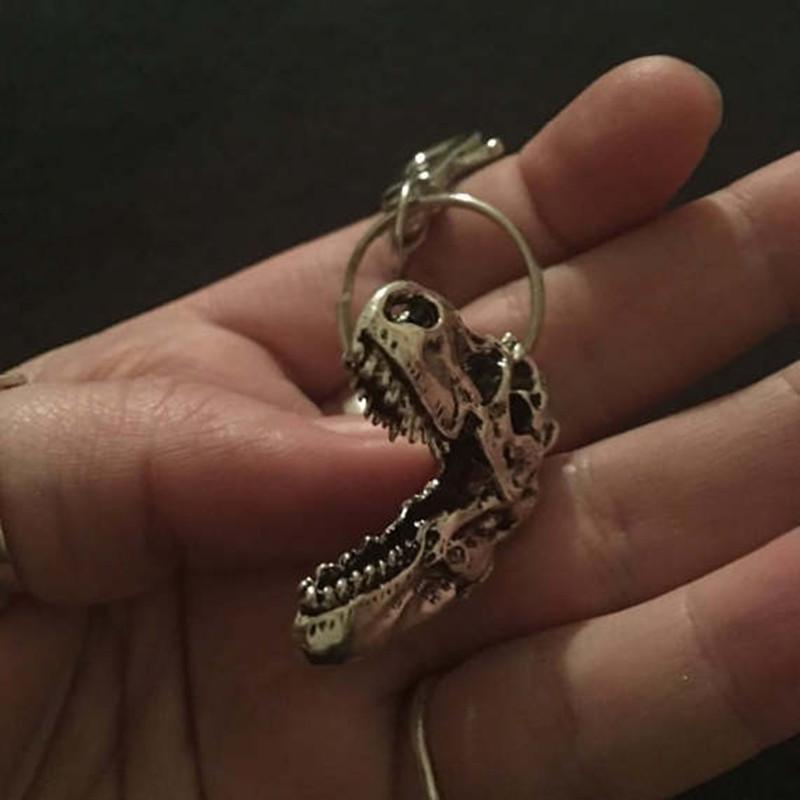 Handmade Tyrannosaurus Rex Skull Keychain Pendant