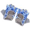 NonSlip Blue Half Finger Cycling Children S Gloves Fitness Riding Protective Equipment(XXS )