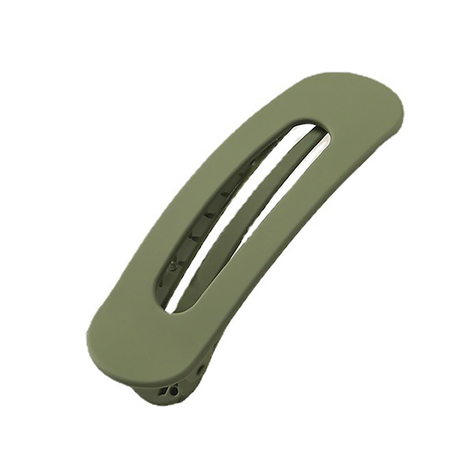 

Зажим для волос «Утиный нос» матового цвета для взрослых и детей, плоская заколка для волос для толстой тонкой шляпы, нескользящая заколка для челки на бок, ежедневное использование зелёный