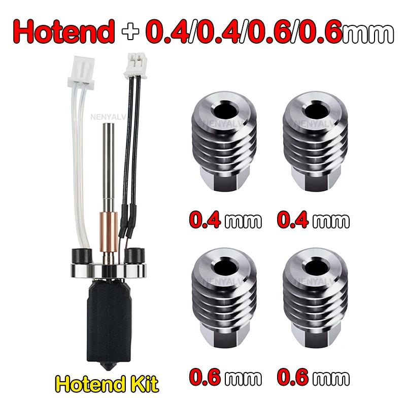 Neues Upgrade Hotend für Creality K1C/K1 MAX Hotend Austauschbare Düse Messing Hart Für K1 SE Hotend Kit 3D-Drucker