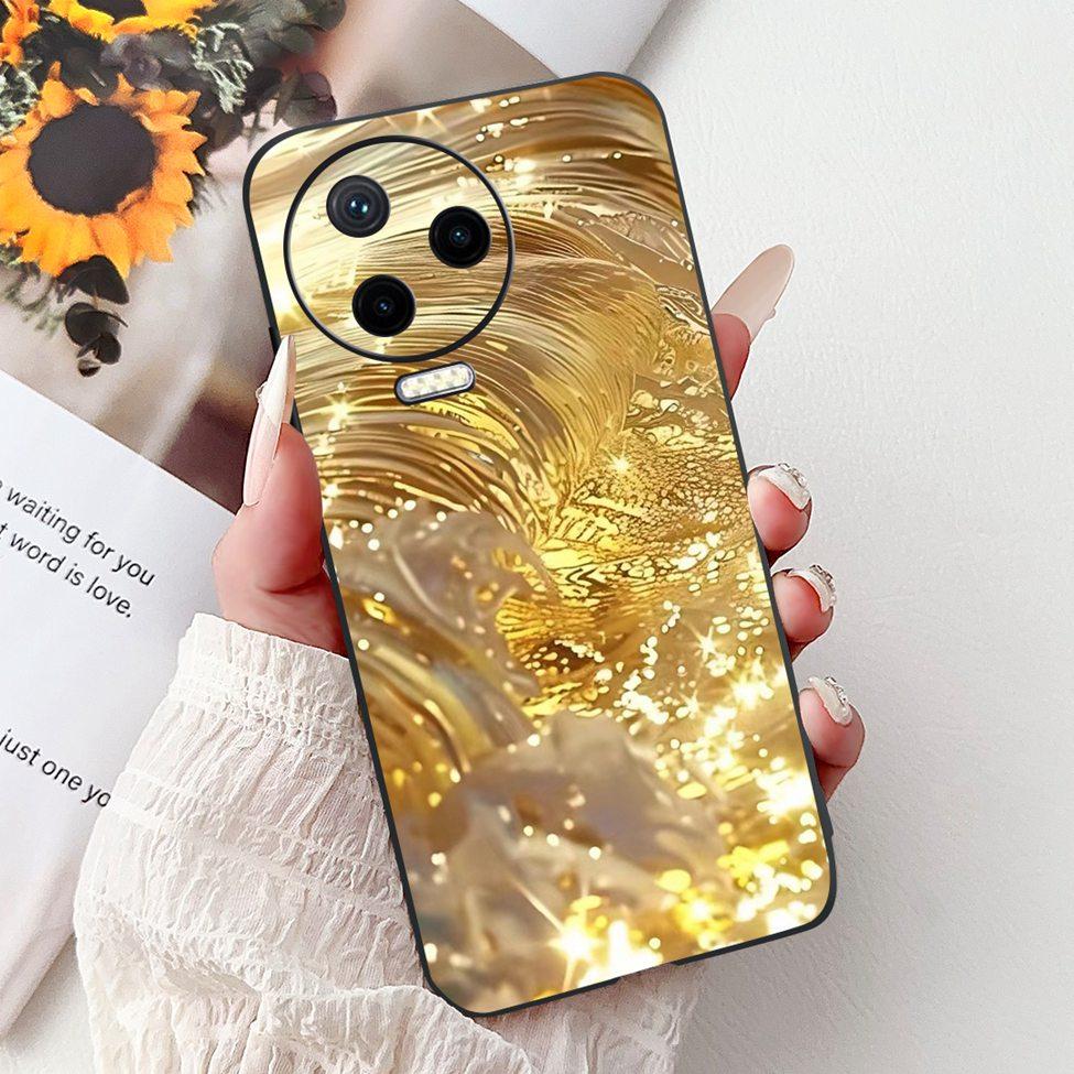 For Infinix Note 12 Pro 4G Case X676B Silicone Cute Cat Fashion Flowers Painted Cover For Inifnix Note 12 Pro Phone Case Bumper