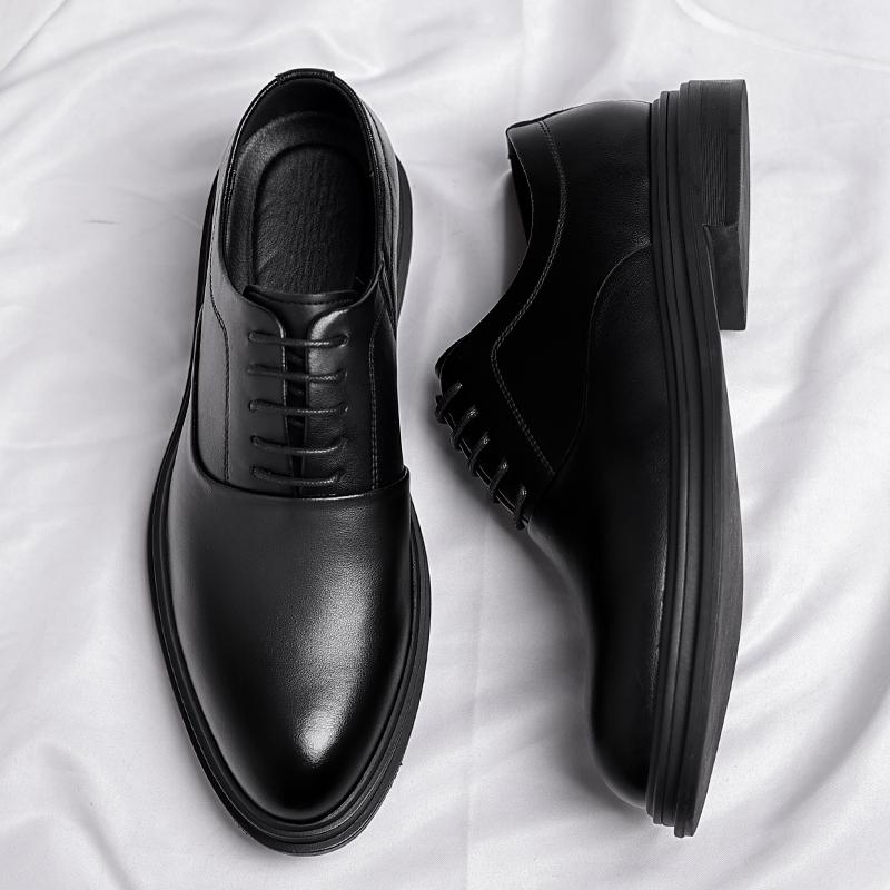 Herren 3cm/6cm/8cm Höhenerhöhung Bequeme Oxford Kleid Leder Schuhe Formal Business Hochzeit Bräutigamschuhe für Frühling Herbst