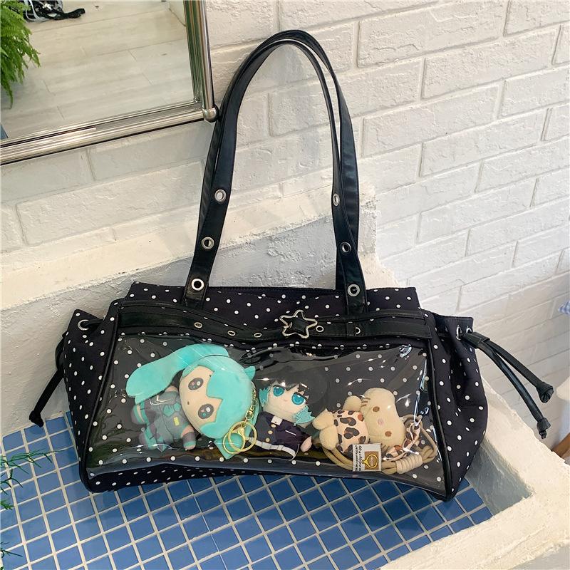 Japanese Niche Design Cool Ulzzang Ita Bag Fashion Trend Commuter Shoulder Bag Y2K Large Capacity Women s Handheld Tote Bag