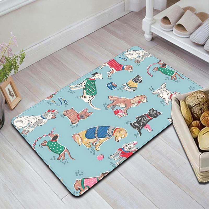 Cozy Cartoon Dog Rug Floor Mat for Living Room or Bedroom Soft and Comfortable Carpet a Gift for Birthday and Holiday.ZFF0913369
