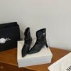 Retro pointed western short boots women's summer new belt buckle pants boots niche babes pile boots