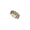Korean Retro Plaid Adjustable Black & White Grid Ring - Trendy Women's Fashion Accessory