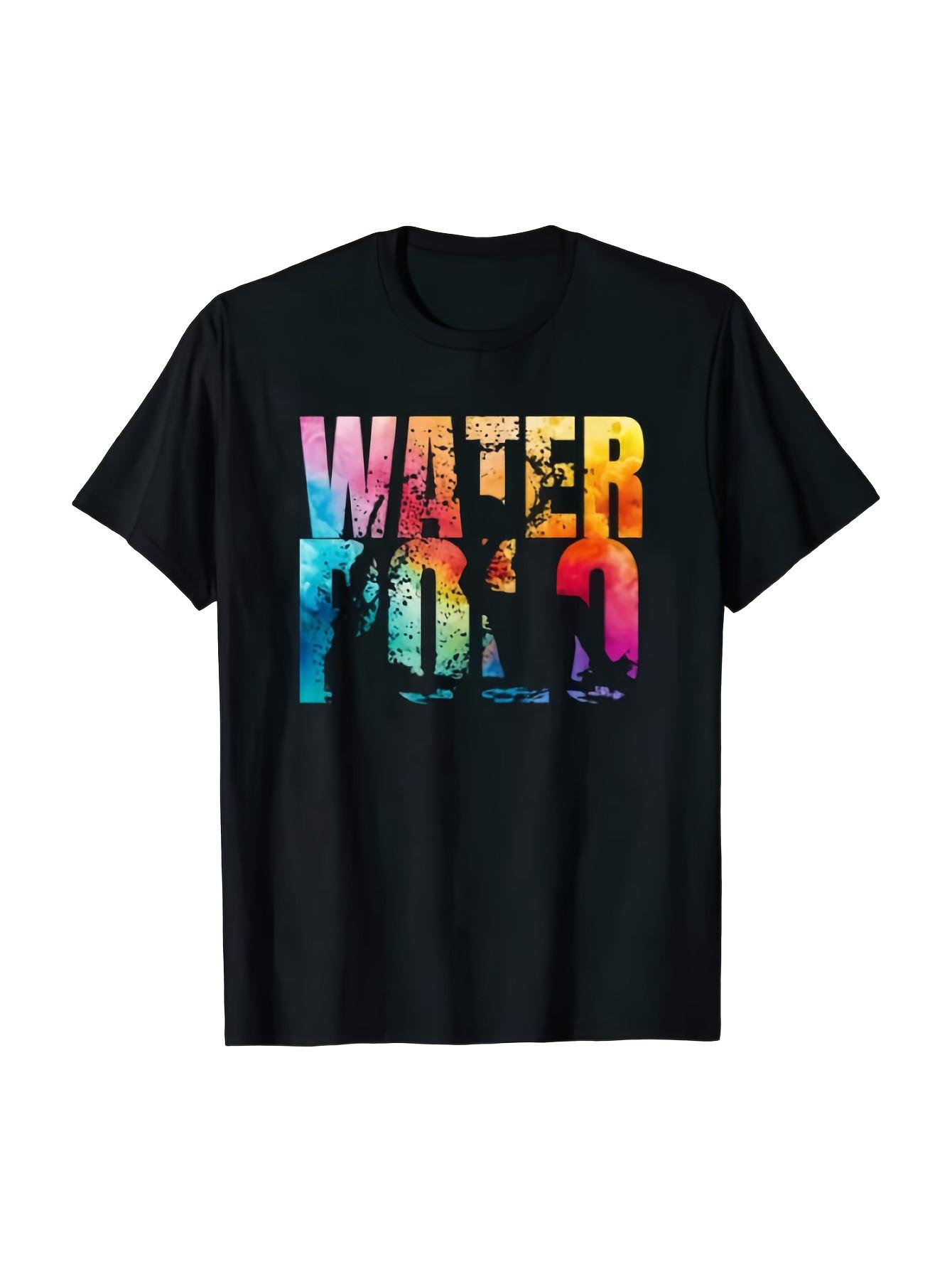 Лучший выбор Местный Смешной Черный Графический Футболка для Водного Поло S