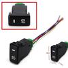 Waterproof Car Fog Light Push Button Switch With Wiring Harness Socket Auto Modification Replacement Control Switch Accessory