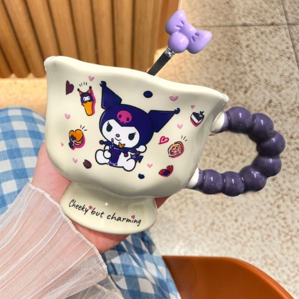 High-Quality Ceramic Mug - Cute and Creative Tea Cup Gift for Girls' Birthdays
