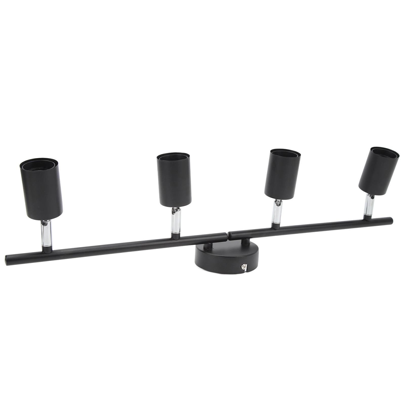 

Tracking Lights Ceiling LED 4 60W Adjustable Angle Foldable Matte Black 4 Light Tracking Lighting for Bedroom Hotel