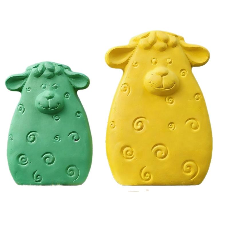 Creative Half Relief Sheep Silicone Mould For Candle Making And Home Decoration
