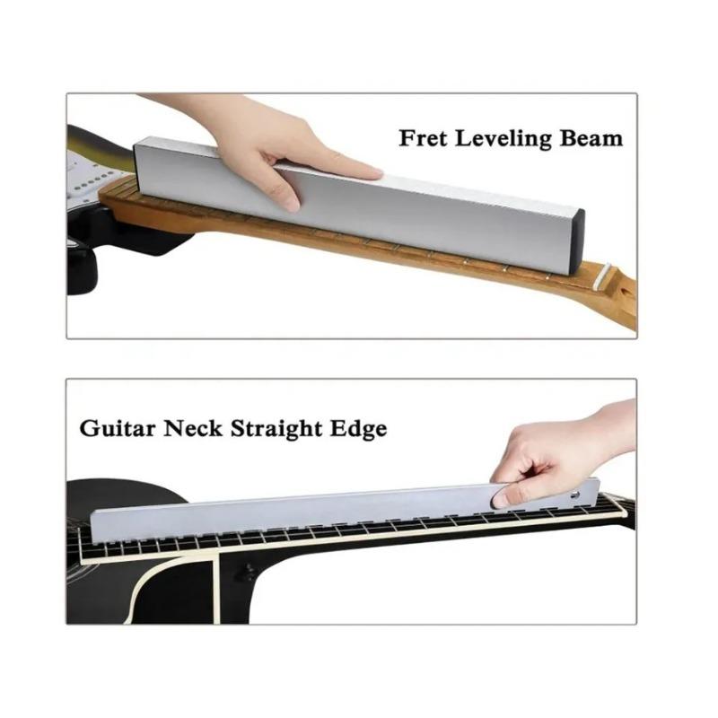 Guitar Polishing and Sanding Tools Guitar Neck Gauge Guitar File Guitar Neck Notch Gauge Guitar Measuring Ruler