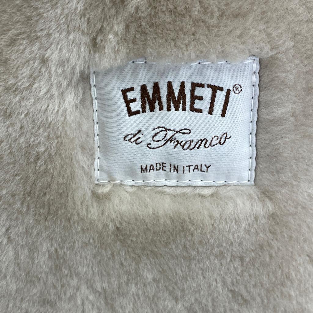 EMMETI 52-158-36-080001 ALISHA/Alisha Lamb Leather Mouton Hooded Duffle Coat 40 Light beigeUsed