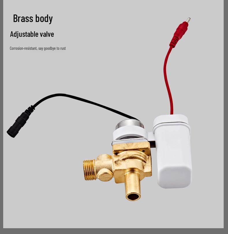 Automatic Copper Urinal Sensor Flush Valve - Water Saving Solenoid Core for Toilets